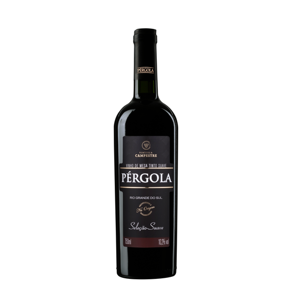 VINHO DE MESA TINTO SUAVE PERGOLA 750ML
