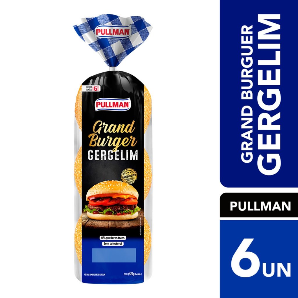 PAO DE HAMBURGUER COM GERGELIM PULLMAN 420G