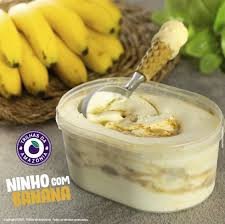 SORVETE DE NINHO COM BANANA TRILHAS DA AMAZONIA 1L