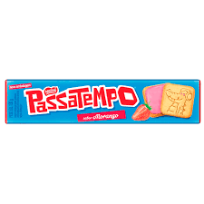 PASSATEMPO COM RECHEIO DE MORANGO 130g