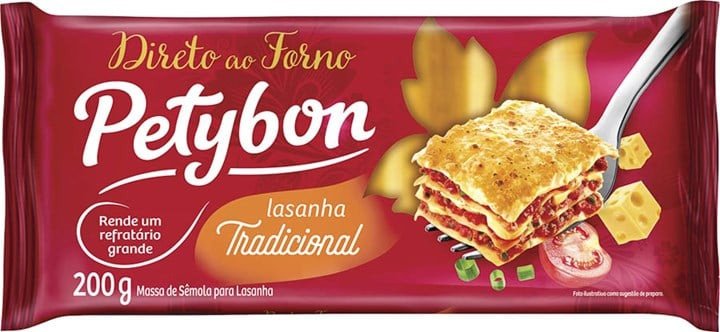 MASSA PARA LASANHA TRAD PETYBON 200G