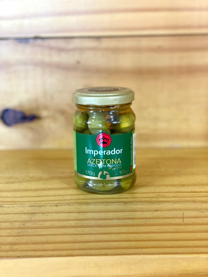 AZEITONA VERDE COM CAROCO IMPERADOR 100G