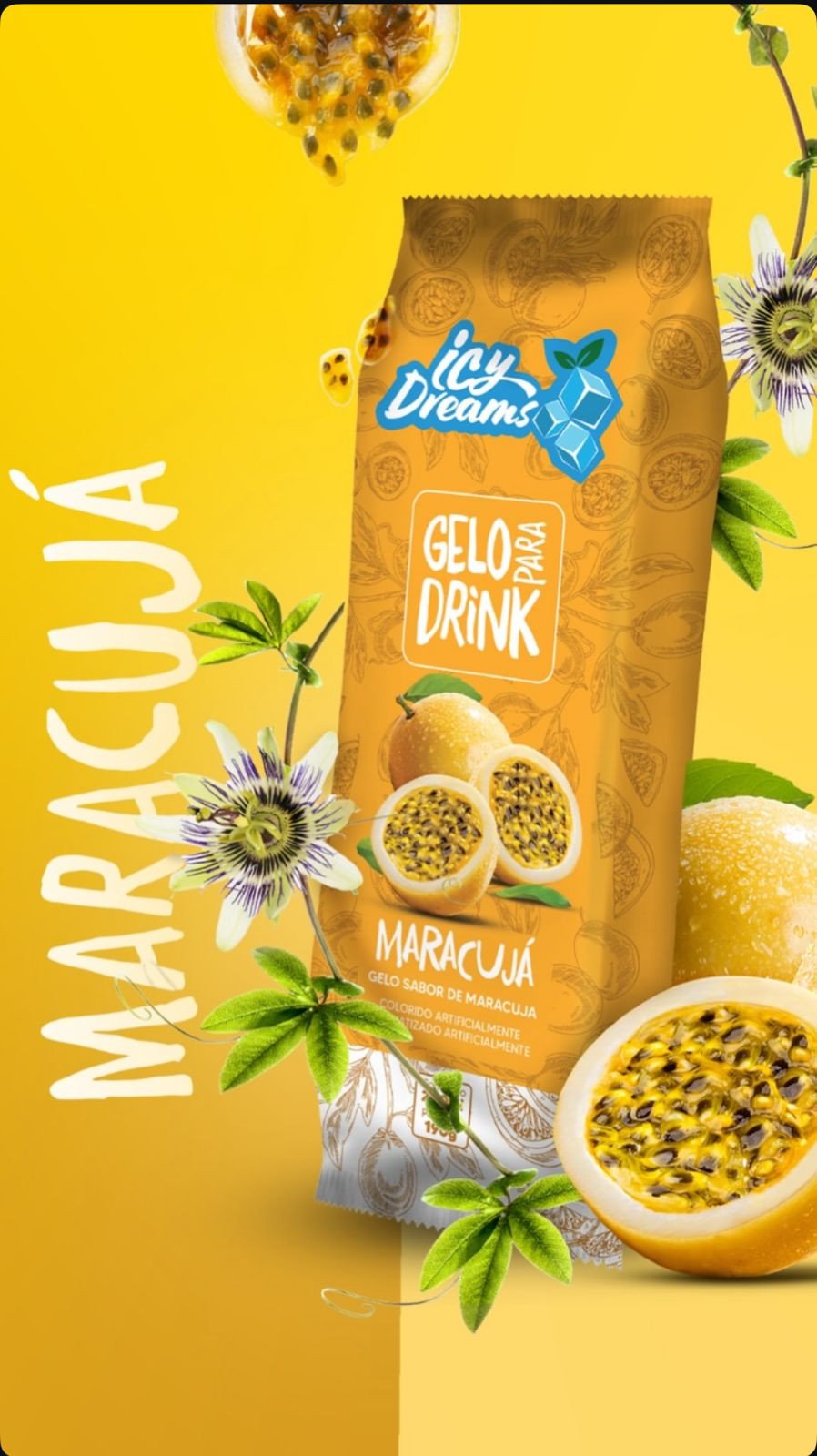 GELO SABOR MARACUJA ICY DREAMS 200ML