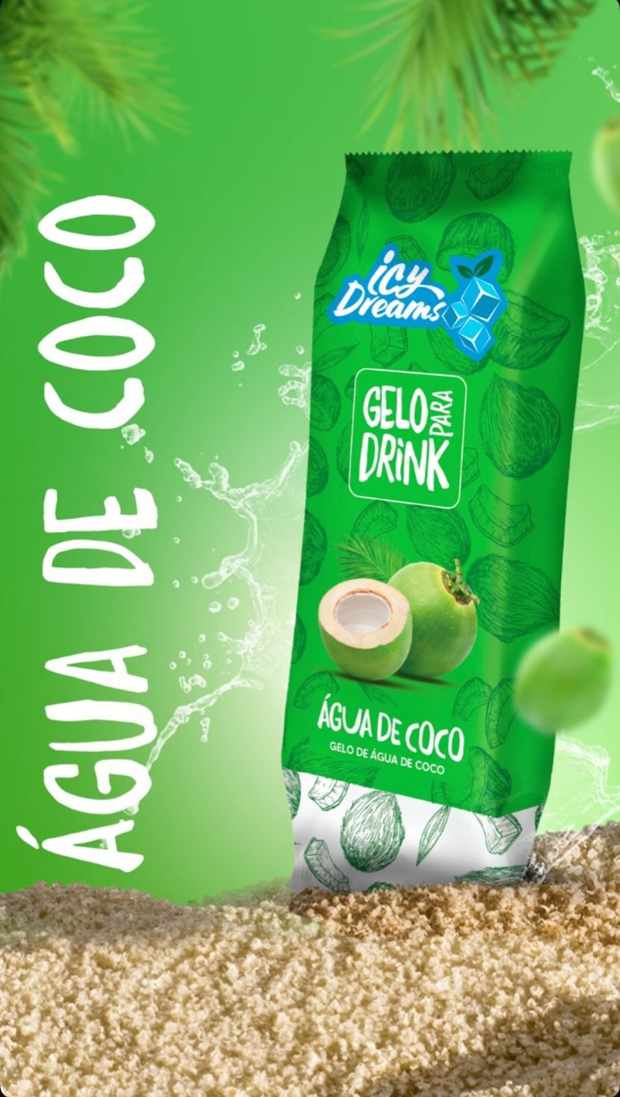 GELO SABOR AGUA DE COCO ICY DREAMS 200ML