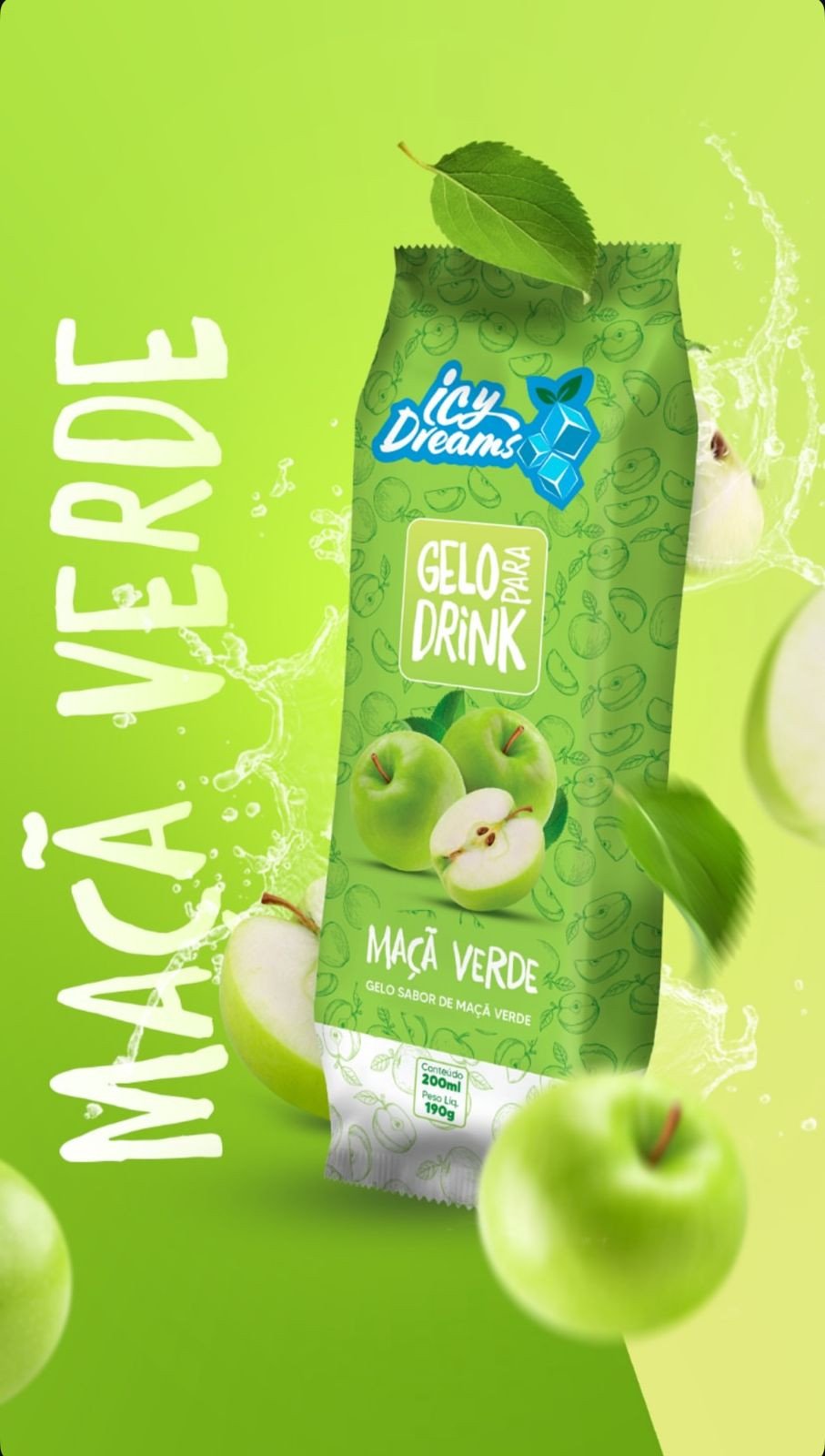 GELO SABOR MACA VERDE ICY DREAMS 200ML