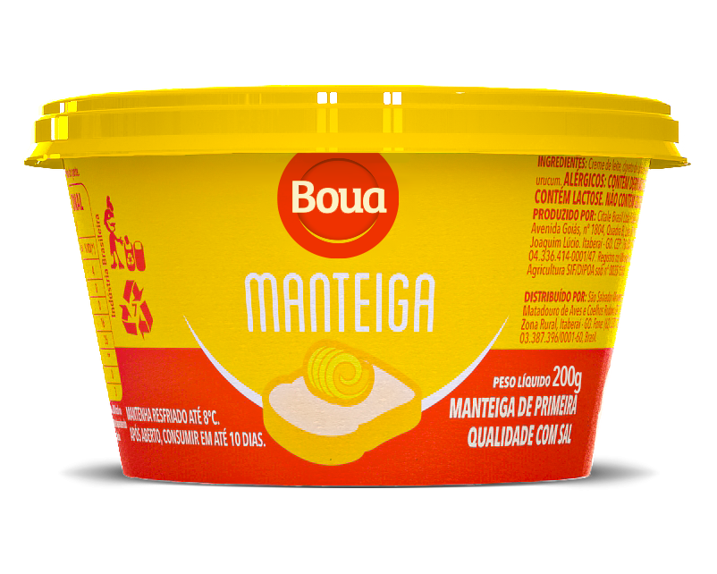 MANTEIGA COM SAL BOUA 200G
