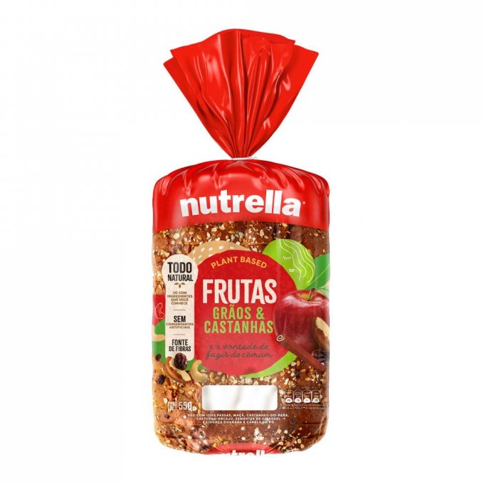 PAO FRUTAS NUTRELLA 500G