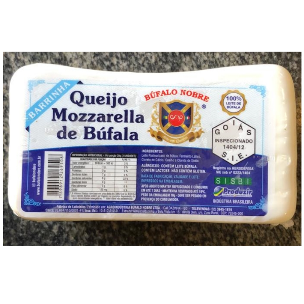 Queijo Mussarela De Bufala Barra 450g