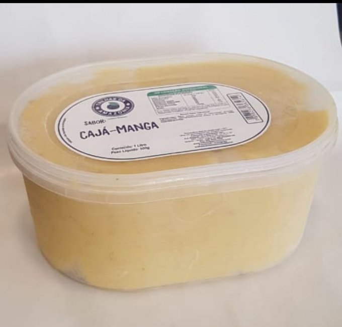 SORVETE DE CAJA MANGA TRILHAS DA AMAZONIA 1L