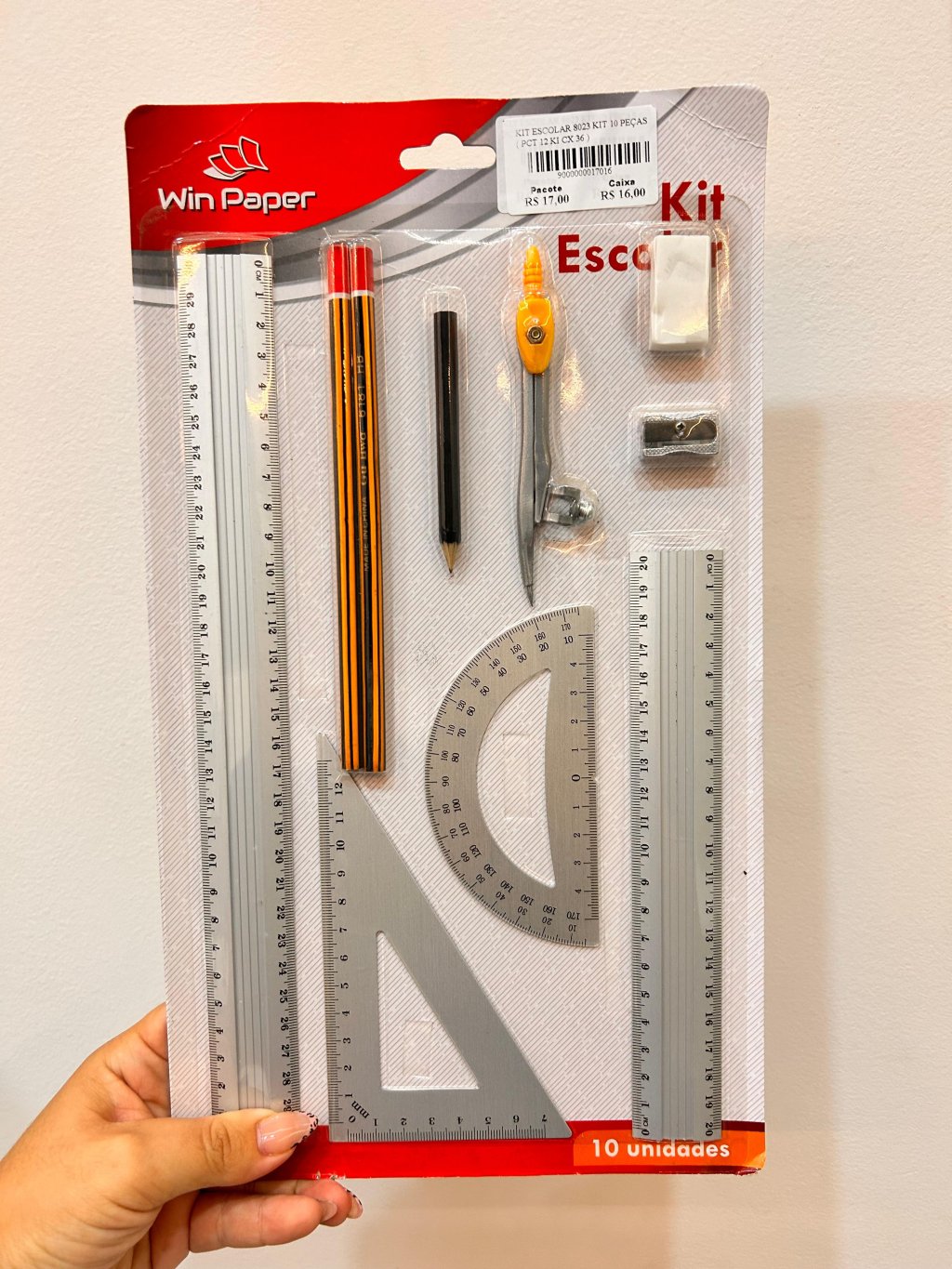 KIT ESCOLAR 8023 10 PEÇAS 