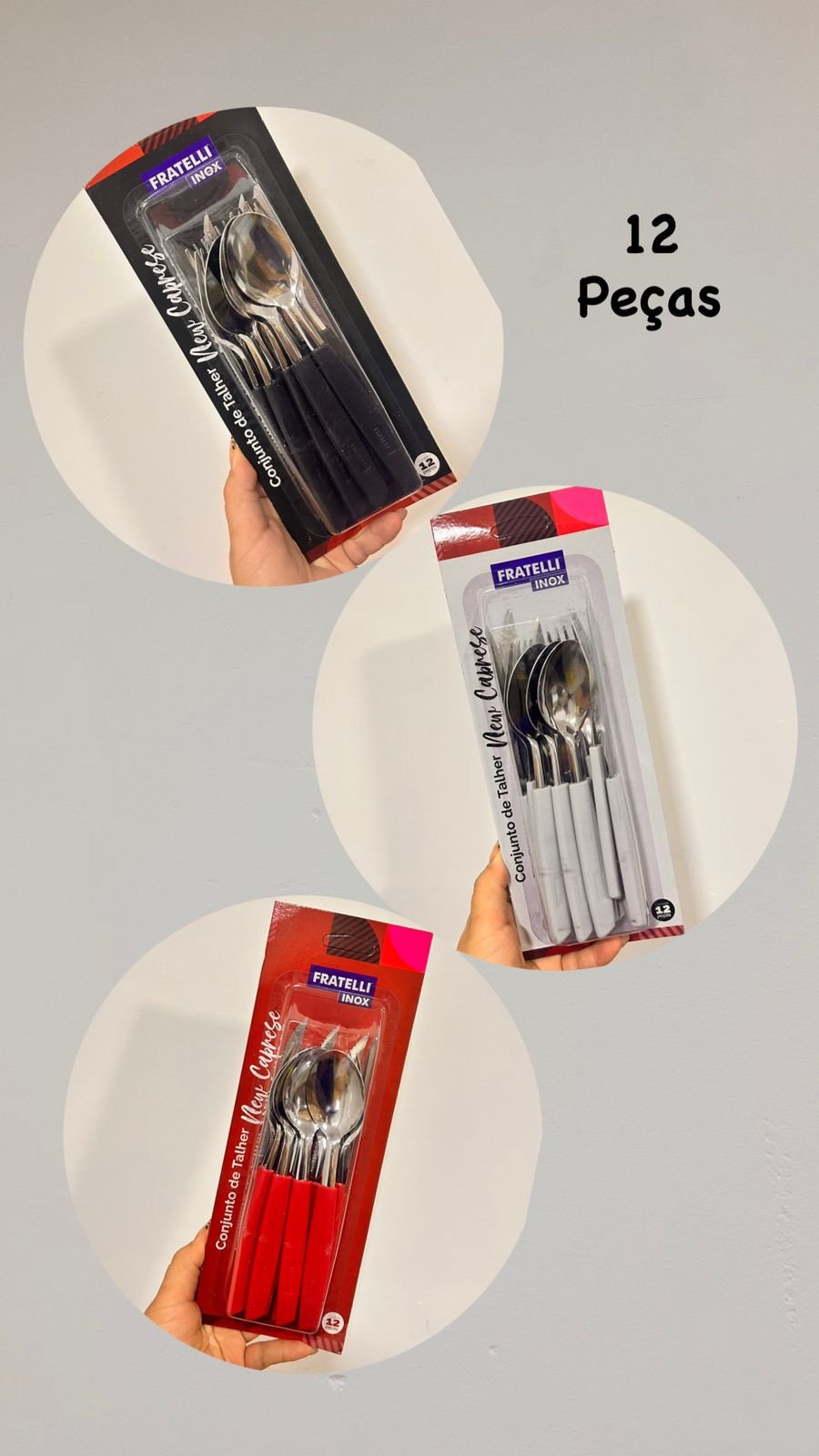 KIT TALHERES 12 PEÇAS NEW CAPRESE