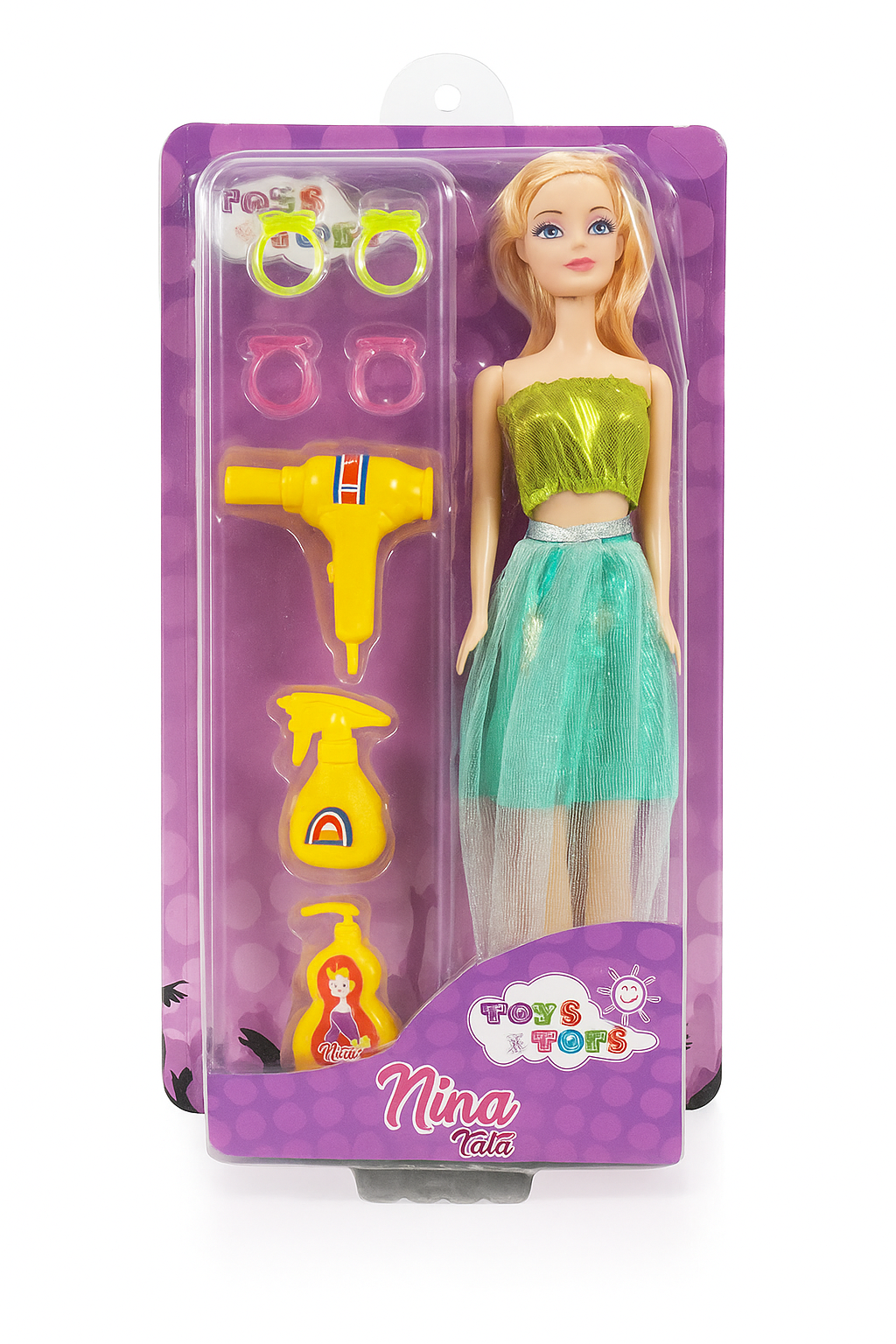 BONECA NINA FESTA C/ACESSORIOS 422886
