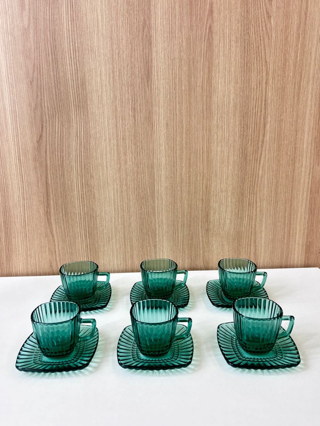 XÍCARA E PIRES BRESCIA 12PCS 09327 VERDE (90ML) 