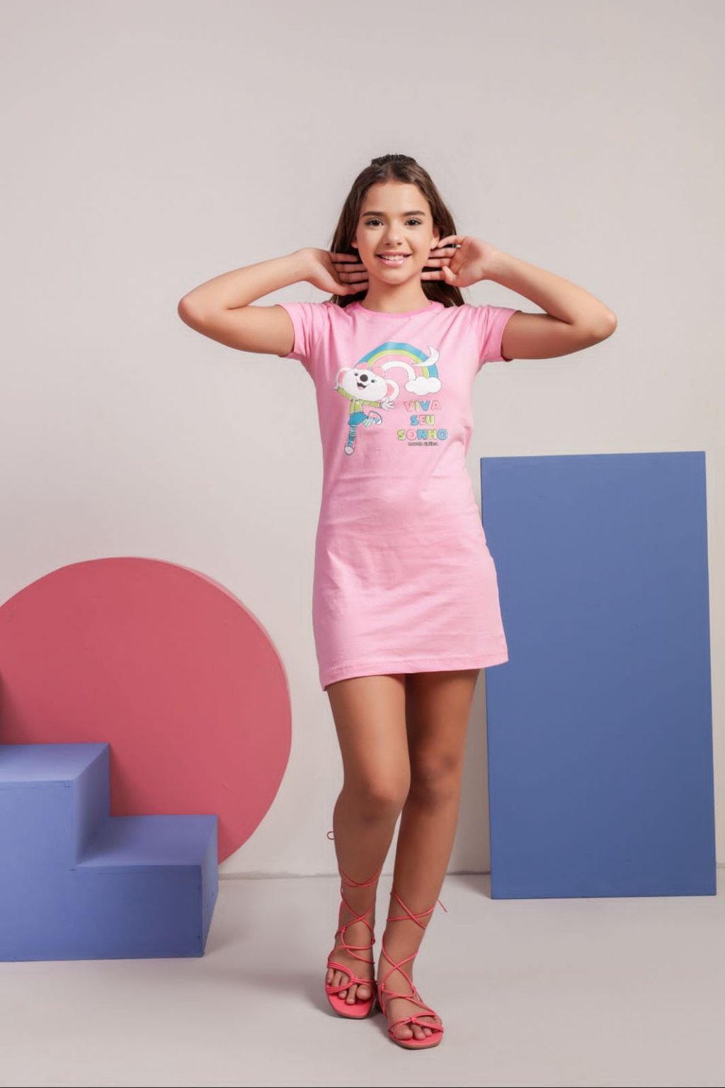 Vestido Lilica Infanto-Juvenil ref; 300(AlgodaoFio30.1)