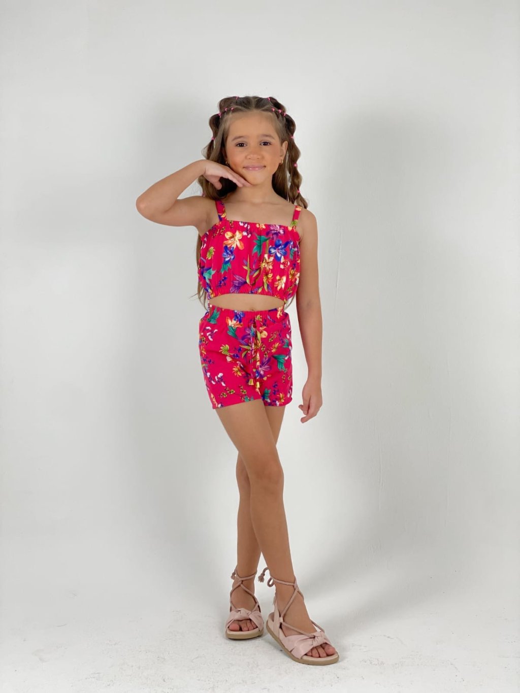 Conjunto crepinho Estampado REF: 110