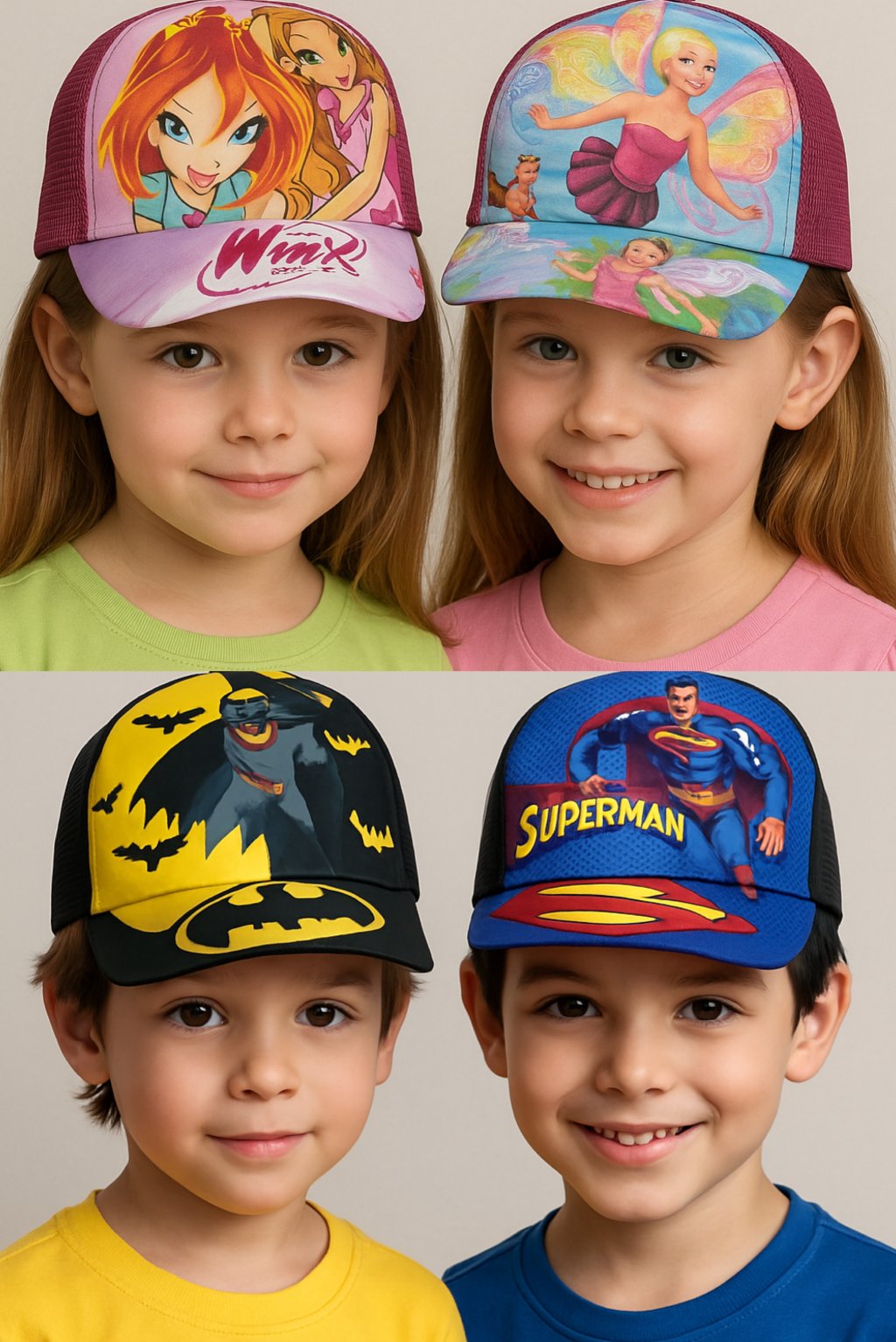 Boné infantil personagem REF: 90