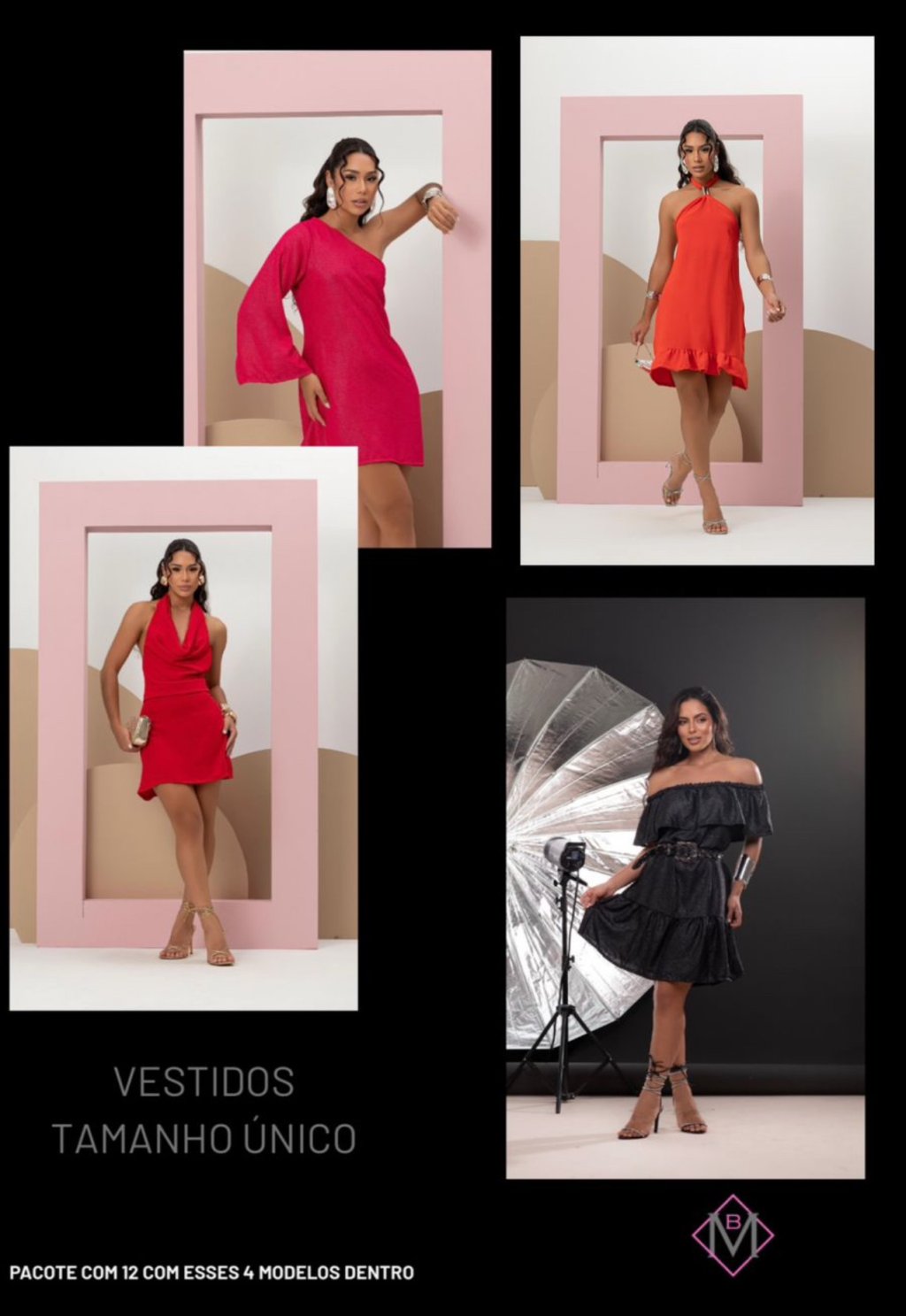 Vestido 4 modelos sortidos REF: 765