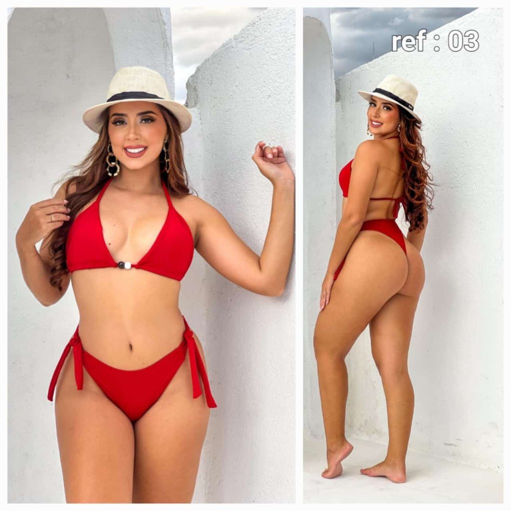 Biquíni com regulado na lateral . Ref:03
