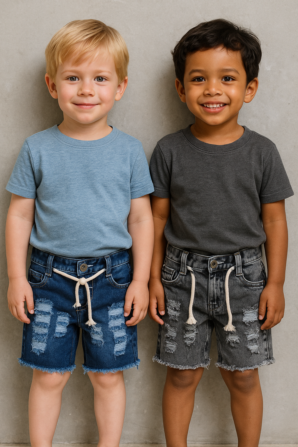 Bermuda 100% jeans com cadarço REF: 002