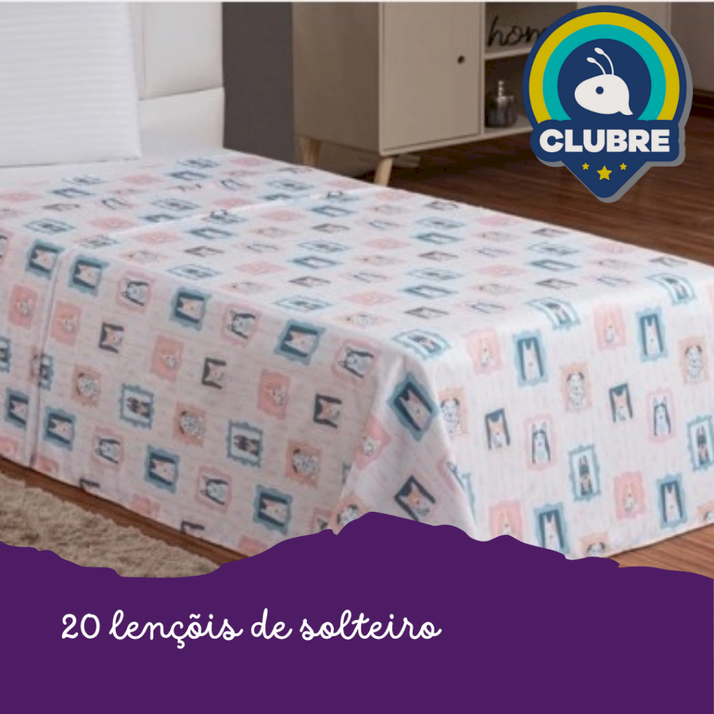 Lote GC2209 - 20 lençóis de solteiro , usados