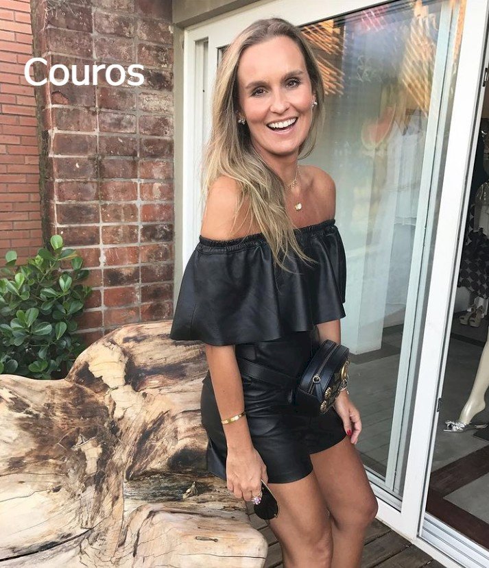 Lote FL2202 - Roupas femininas de couro legítimo - 11 peças