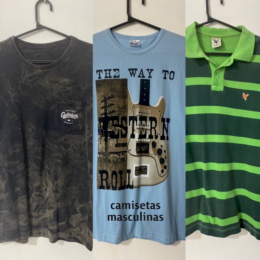 Lote BV0323 - Camisetas masculinas - 29 peças