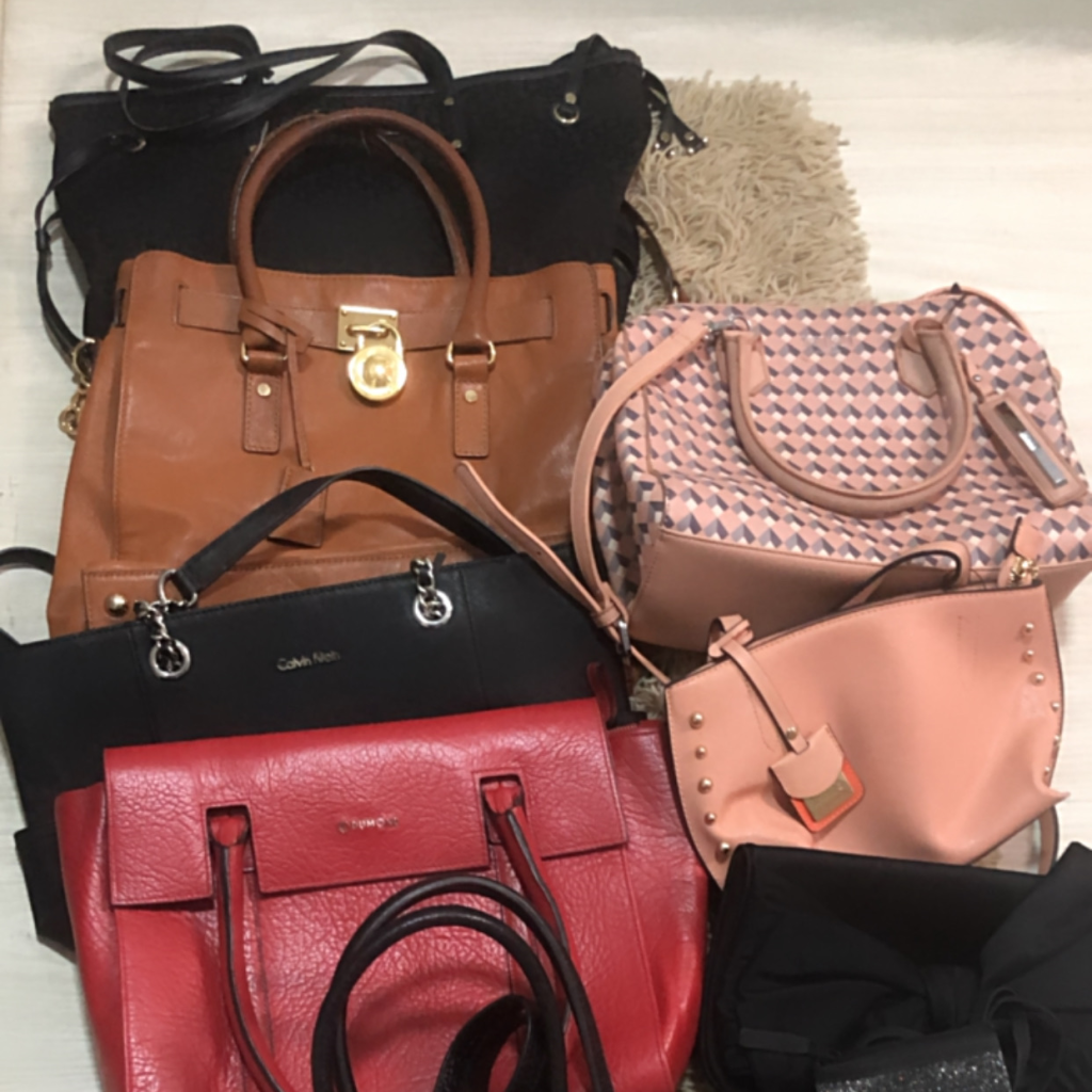 GC2459 - lote com 10 bolsas/carteira/clutch usadas