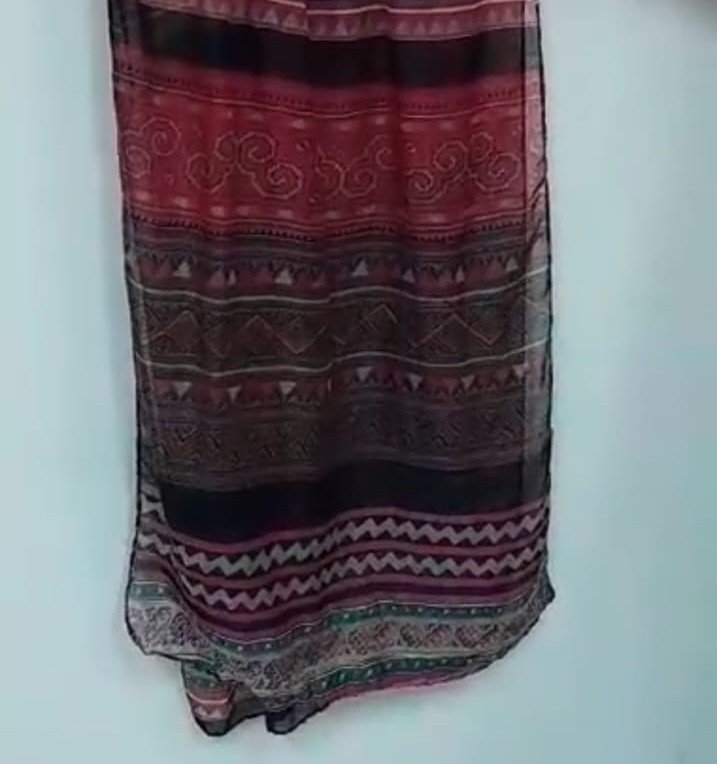 GC0125 - lote echarpe , usado, 9 peças