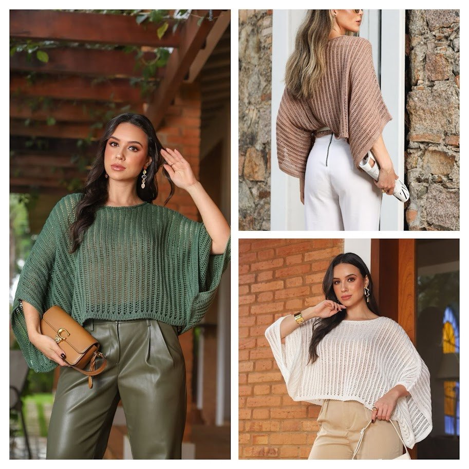 VIL2501 - Lotes Blusas em Tricot , a partir de 12 peças