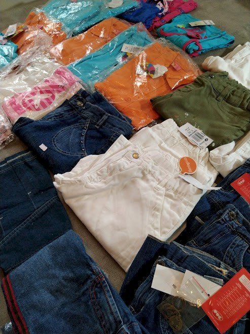 Lote 40 peças - infantil menina