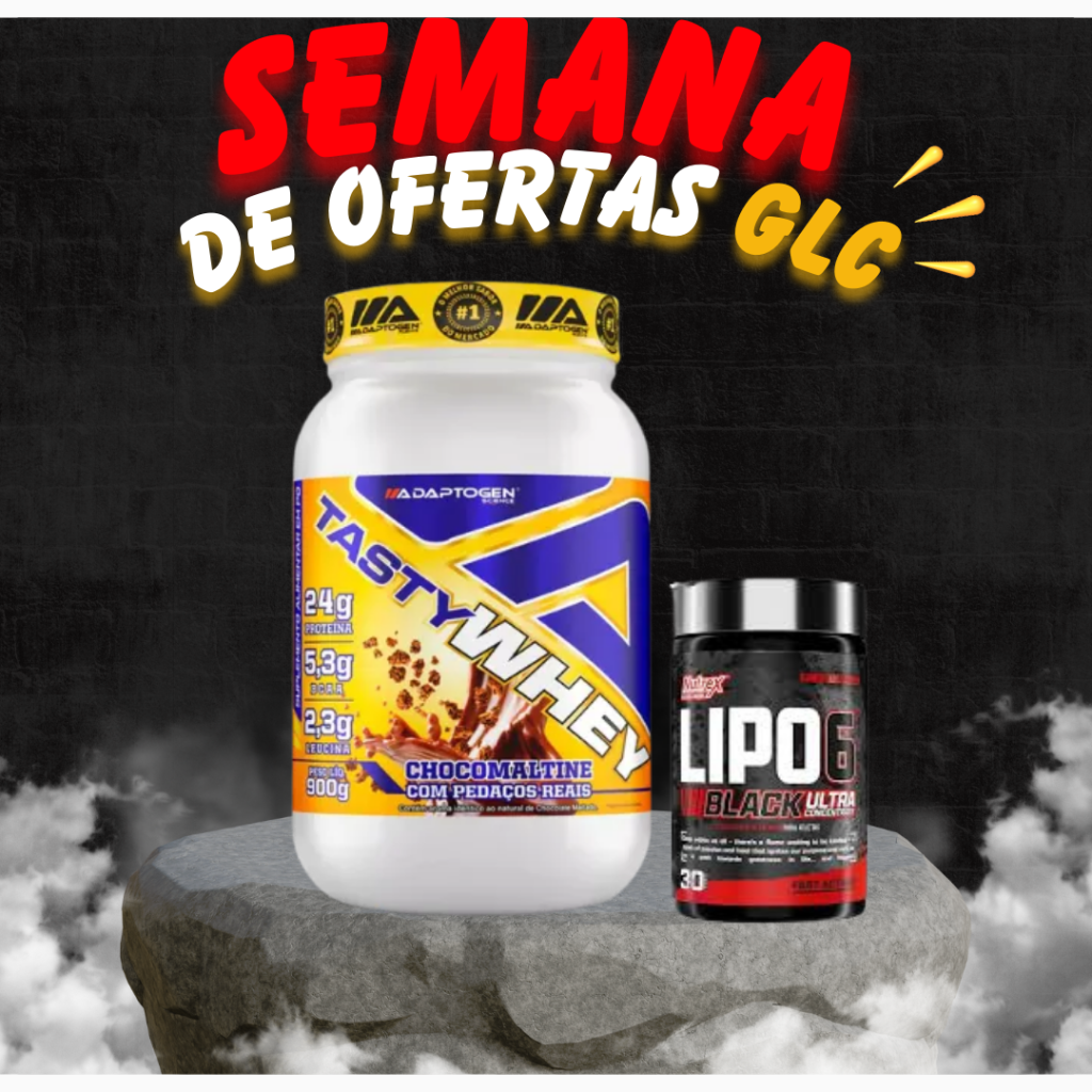 Promoção Semanal - Combo Tasty Whey 3w 900g + Lipo 6 Ultra Conc. 30caps