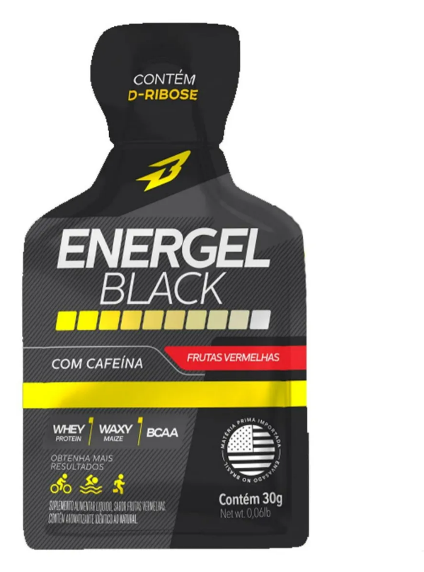 Carbo Gel - Body Action Energel Black (30G) - Sabor Frutas Vermelhas - UND