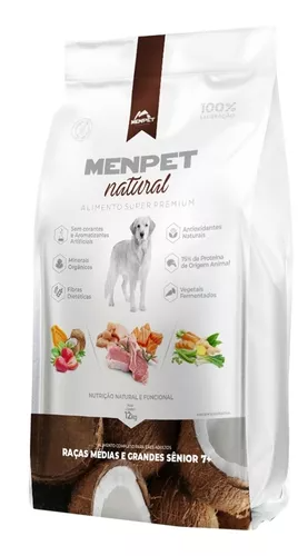 MENPET SUPER PREMIUM NATURAL RMG SENIOR 12 KILOS