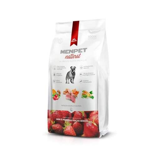 MENPET SUPER PREMIUM NATURAL MINI E PEQ RACAS SENIOR 3 KILOS