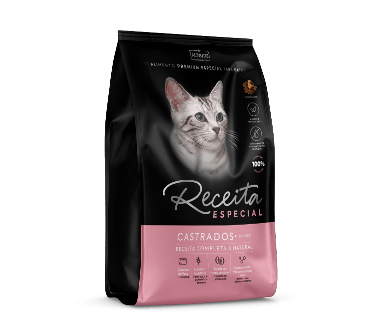 RECEITA ESPECIAL PE GATOS CAST AD SALMAO 10 100KG