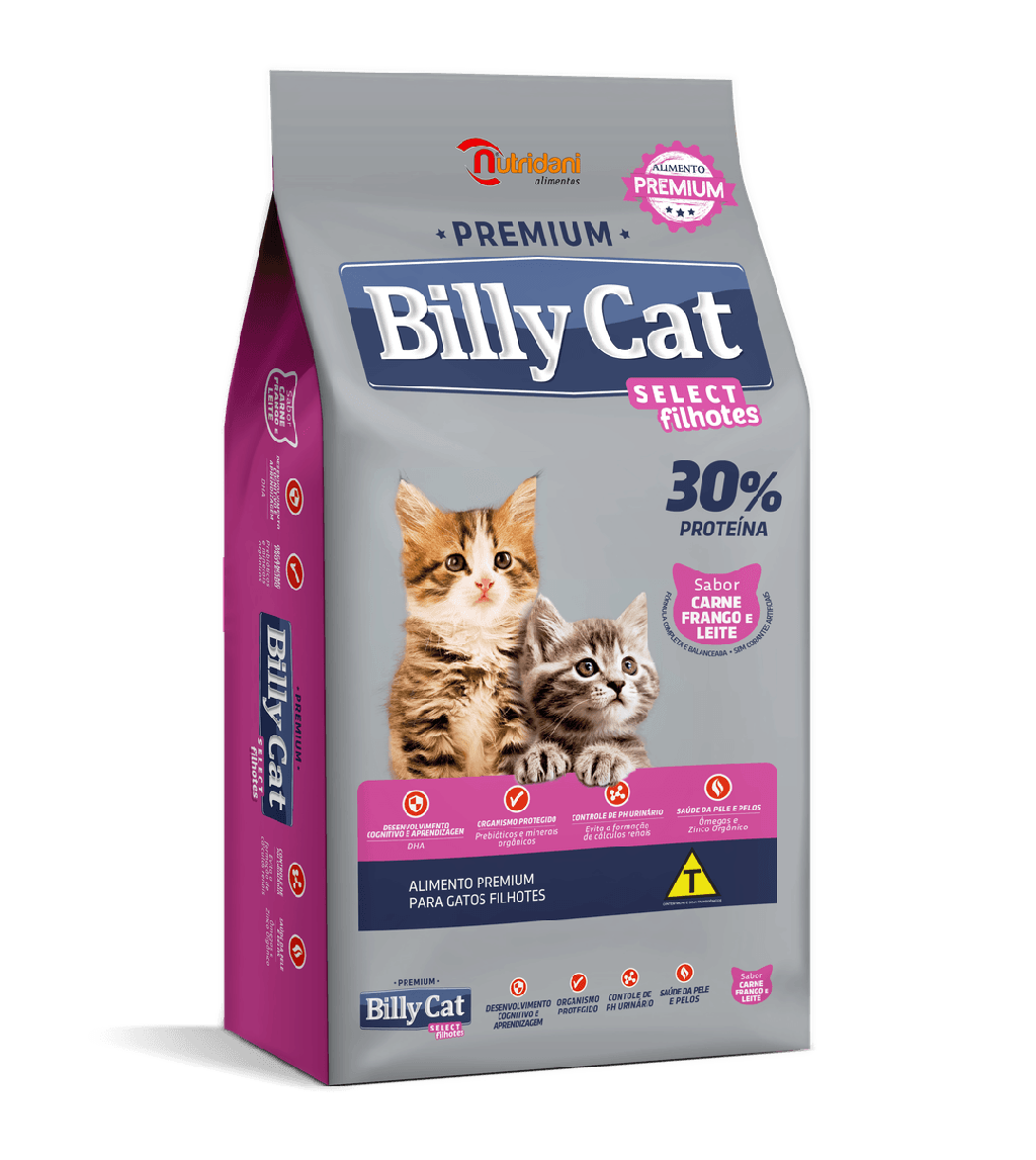 R. GATOS BILLY CAT SELECT FILHOTE 1 KG