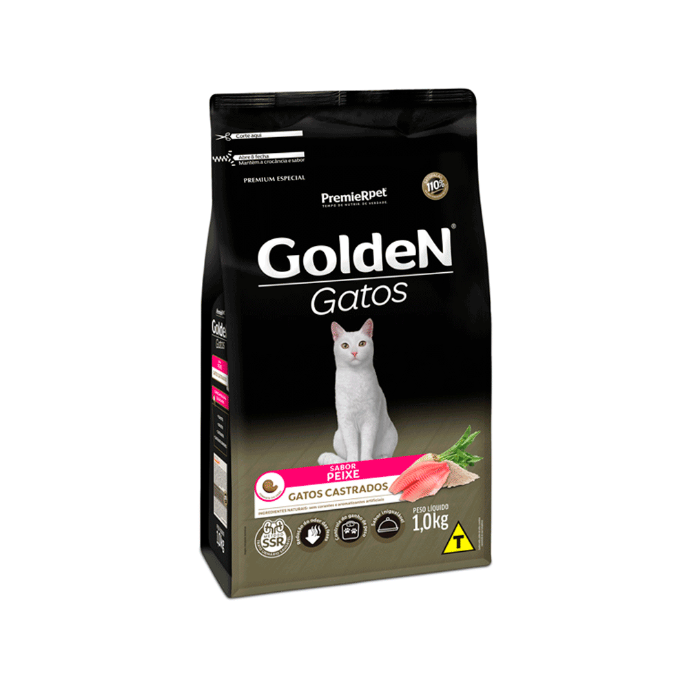 GOLDEN FORM GATOS AD CAST PEIXE 1 KG