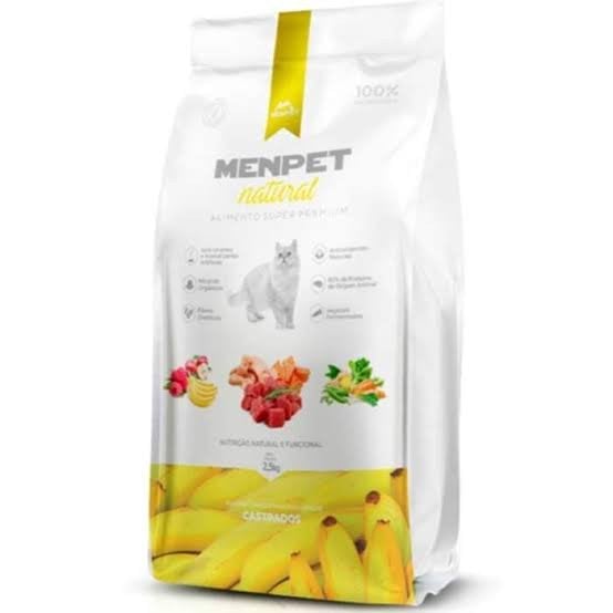 ALIMENTO PARA GATOS MENPET SUPER PREMIUM NATURAL CASTRADO 10,1 KILOS