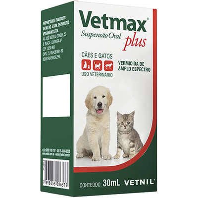 VETMAX PLUS SUSPENSAO VETNIL 30 ML