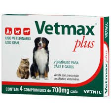 VERMIFUGO VETNIL VETMAX PLUS 700 MG 4 COMPRIMIDOS