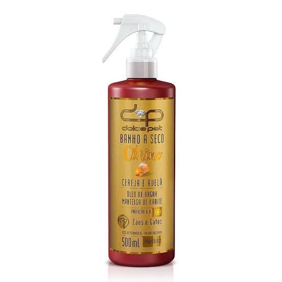 SHAMPOO BANHO A SECO / 500 ML / CEREJA AVELA / PRONTO USO