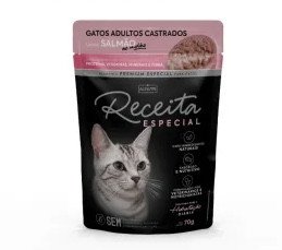 SACHE UMIDO REC ESP PE GATO AD CAST SALM 15X70GR