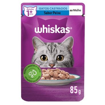 WHISKAS SACHE GATOS CAST PEIXE