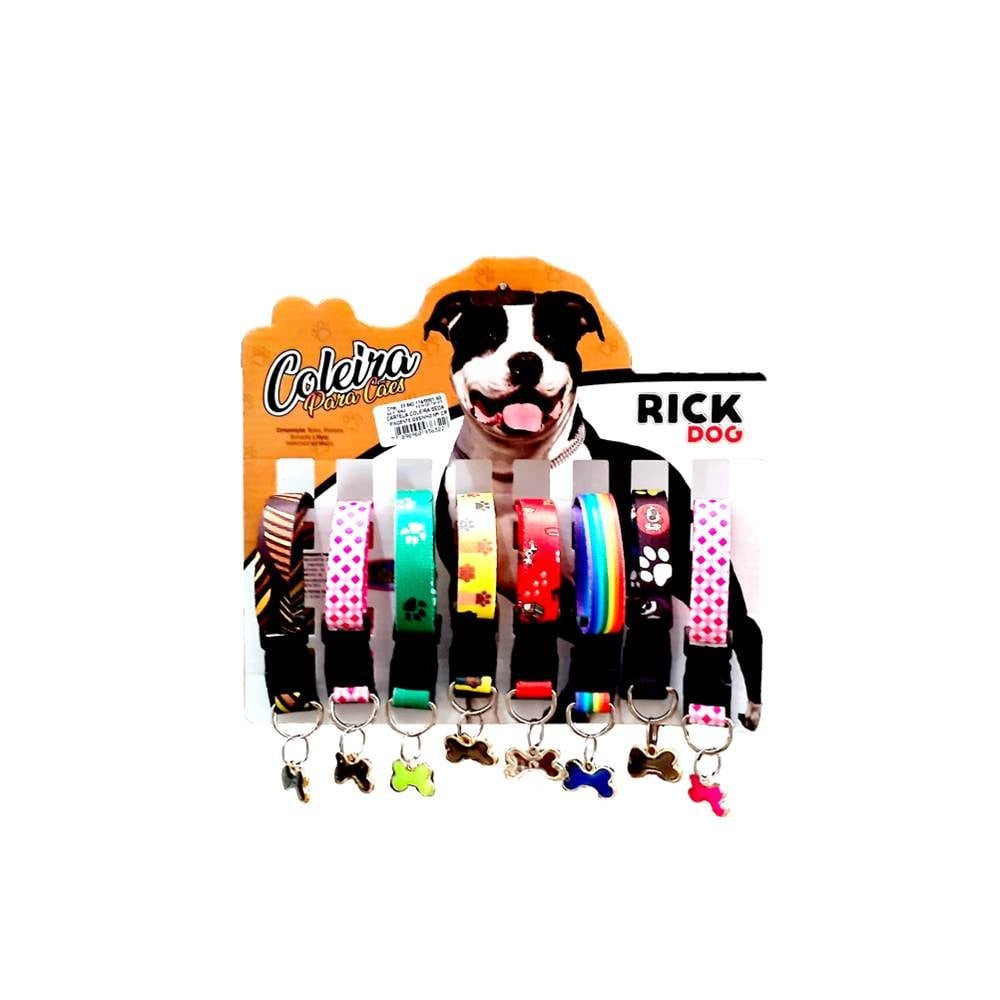 CT COLEIRA SEDA RICK PINGENTE OSSINHO N1 CARTELA C8