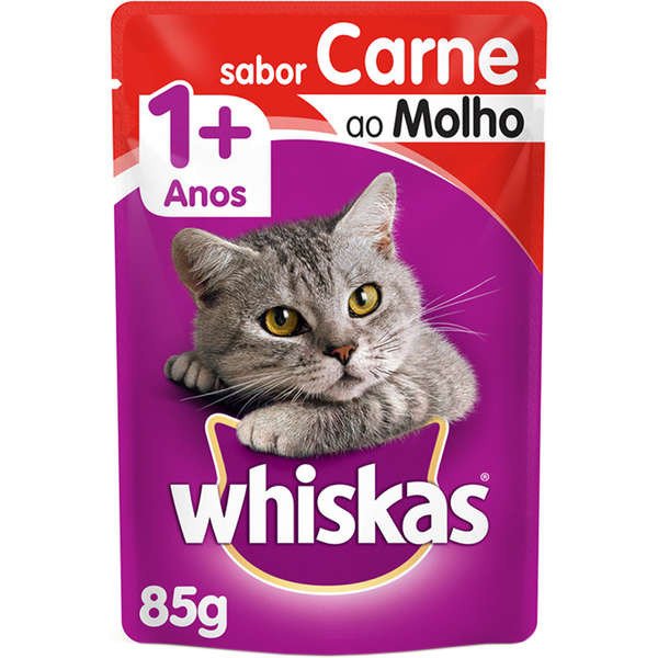 WHISKAS SACHE ADULTO CARNE 85 GR