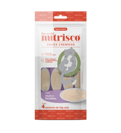 NUTRISCO SNACK CREM ATUM E BAC 4X14G