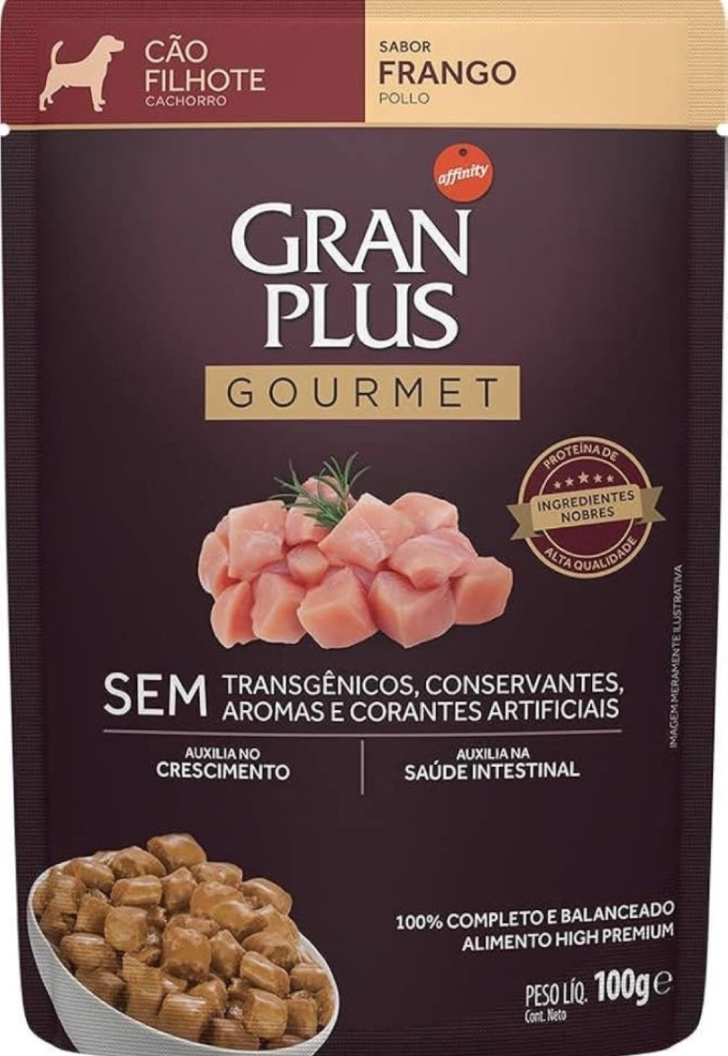 GP GMT SACHE CAO FILHOTE FRANGO 100 GR