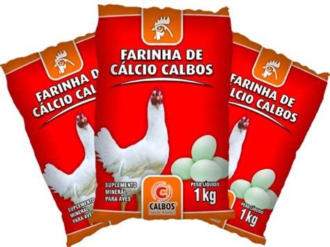 FARINHA DE CALCIO AVICOLA 1KG - CALBOS