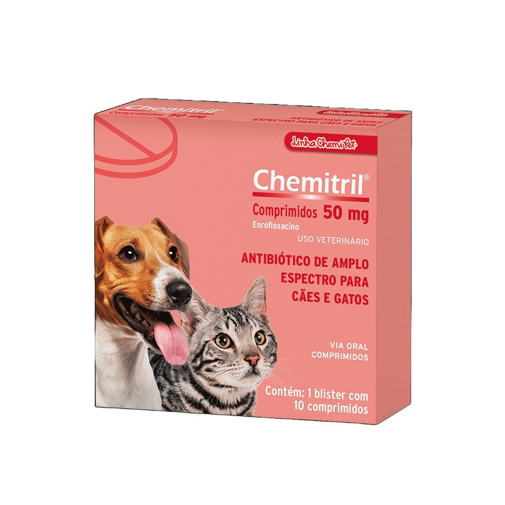 CHEMITRIL ENROFLOXACINA COMP. 50 MG