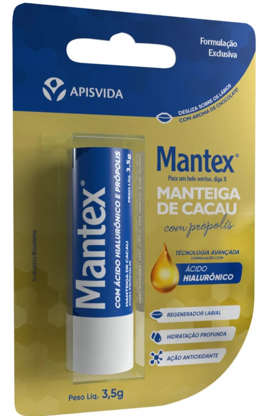 Manteiga de cacau com ácido hialurônico